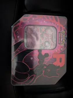 Team Rocket Tin [Team Rocket's Mewtwo ex] Pokemon TCG - Factory Sealed New - Image 1