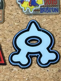 Pokemon, Official Collectible Pin, Team Aqua, Metal, Good Condition - Image 1