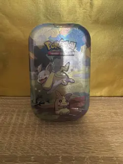 2020 Pokemon Yamper & Morpek Galar Pals Mini Tin A20 with XY Evolutions - Sealed - Image 1