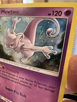 Mewtwo SM77 Black Star Promo Pokemon Sun & Moon LP - Image 3