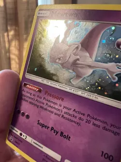Mewtwo SM77 Black Star Promo Pokemon Sun & Moon LP - Image 4