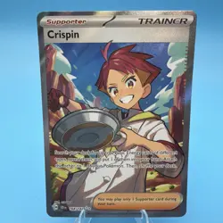 Crispin 164/142 Trainer Full Art Pokemon TCG Sv07: Stellar Crown NEAR MINT NM - Image 1