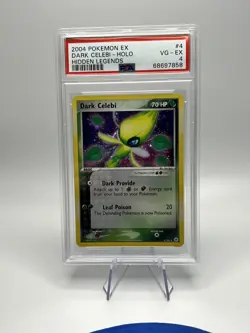2004 Pokemon Holo Dark Celebi 4/101 Ex Hidden Legends PSA 4 - Image 1