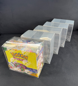 Plastic Pokemon Booster Box Case Protectors (x5) PVC Display *No Booster Box* - Image 1