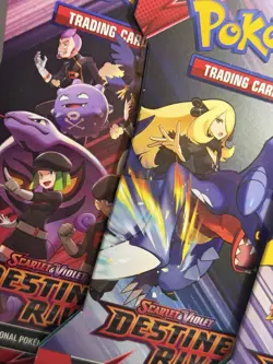 POKEMON TCG - DESTINED RIVALS - Sleeved Booster Pack COMPLETE ART SET - 4 Packs - Image 2