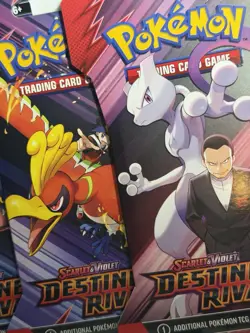 POKEMON TCG - DESTINED RIVALS - Sleeved Booster Pack COMPLETE ART SET - 4 Packs - Image 3