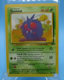 Venonat 63/64 Common Jungle Set WOTC Pokemon TCG LP/NM - Image 1