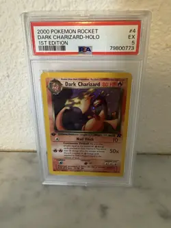 2000 POKEMON ROCKET DARK CHARIZARD-HOLO 1ST EDITION PSA 5 - Image 1