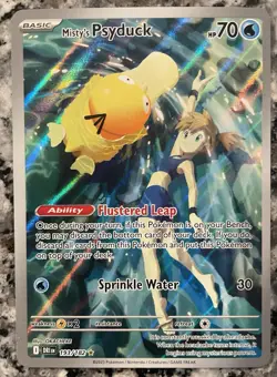 Pokemon TCG Misty's Psyduck Destined Rivals 193/182 Illustration Rare - Image 1