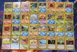 Pokemon FOSSIL 1st Edition Uncommon/Common Complete Set 31/62 LP/NM - Image 1
