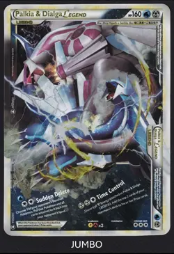 Pokemon Palkia & Dialga LEGEND 101/102 102/102 Jumbo Triumphant - Image 1