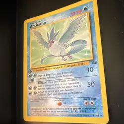 Pokemon TCG Articuno 17/62 1st Edition Fossil Rare Vintage 70HP 1999 WotC - Image 2