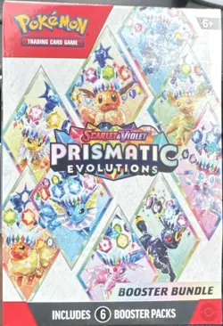 Pokemon TCG Scarlet & Violet Prismatic Evolutions Booster Bundle 6 Packs 2025 - Image 1