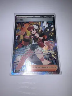 Pokemon Hilda Trainer Supporter 171/086 White Flare SIR Full Art Holo SHINY - Image 3