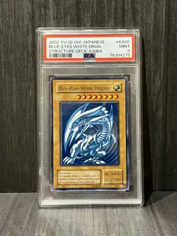 Blue-Eyes White Dragon PSA 9 KA-05 Structure Deck Kaiba Yu-Gi-Oh! 2002 Rare - Image 1