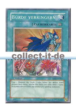 Yugioh RDS-DE047 Burde Verringern - 1. Auflage - Image 1