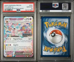 2025 POKEMON PRE SURPRISE BOX EXCLUSIVE #041 SYLVEON EX PSA 10 - Image 3