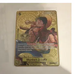 Bandai One Piece CCG Monkey.D.Luffy ST13-015 2nd Anniversary Full Art Foil - Image 2