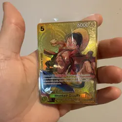 Bandai One Piece CCG Monkey.D.Luffy ST13-015 2nd Anniversary Full Art Foil - Image 4