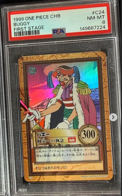 1999 One Piece CHB First Stage #C24 Buggy PSA 8 NM-MT - Image 1