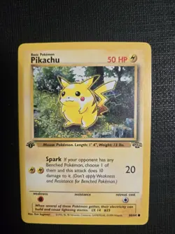 Pikachu 60/64 Jungle 1st First Edition Pokemon Card TCG - Image 1