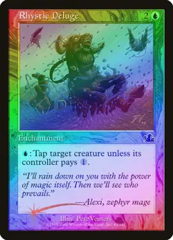 Rhystic Deluge FOIL Prophecy PLD Blue Common MAGIC GATHERING CARD ABUGames - Image 1