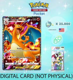 Pokemon TCG Pocket - Charizard ex Full Art - Shining Revelry Card (English) - Image 1