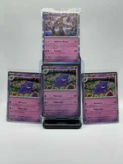 Gengar & Mewtwo S&V 151 Holo Cards NM 094/165 & 150/165 Tomokazu Komiya - Image 1