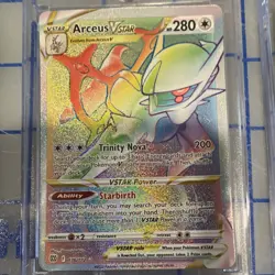 Pokemon Arceus V, Arceus VSTAR, Mew VMAX, Leafeon V, Snorlax Card Lot w/ Case - Image 4