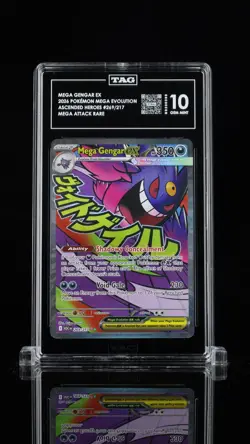 Mega Gengar EX 269/217 Ascended Heroes TAG 10 Gem Mint Pokemon Card Slab - Image 1