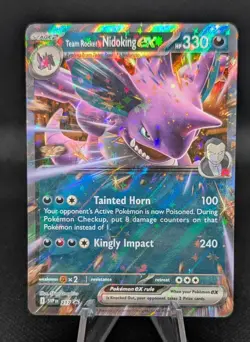 Pokemon TCG : Team Rocket's Nidoking EX SVP #217 Black Star Promo - Image 1