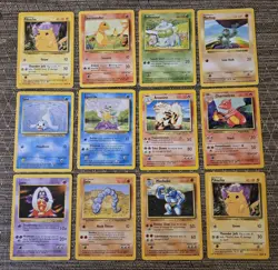 24qty Vintage Pokemon Unlimited Base Card Lot. #1 - Image 1
