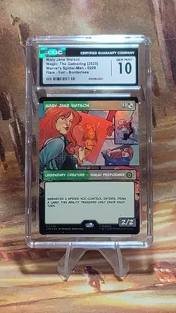 MTG Mary Jane Watson Borderless Foil #0229 Marvel's Spider-Man SPM CGC 10 💎Mint - Image 1