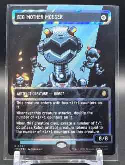 Big Mother Mouser Borderless Surge Foil Commander TMNT 8 Bit - Image 1