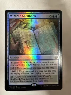 Foil Wizard's Spellbook 82 Adventures in the Forgotten Realms MTG NM - Image 1