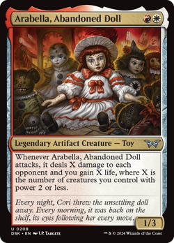 x1 Arabella, Abandoned Doll DSK Duskmourn MTG 208 UNCOMMON M/NM 1x - Image 1
