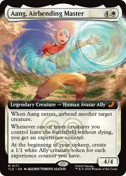 MTG Aang, Airbending Master - Foil - Extended Art, NM-Mint, English Avatar: The - Image 1