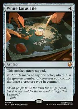 MTG White Lotus Tile - Foil, NM-Mint, English Avatar: The Last Airbender - Image 1