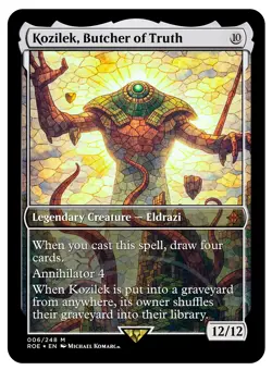 Kozilek, Butcher of Truth Stained Glass Foil HIGH QUALITY - Image 2