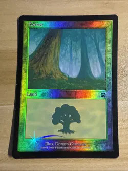 Forest - FOIL - 347 Mercadian Masques - Magic the Gathering - MP - Image 1