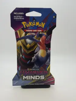 Pokemon-Unified Minds Sleeved Booster Pack Sealed - Garchomp & Giratina Artwork - Image 1