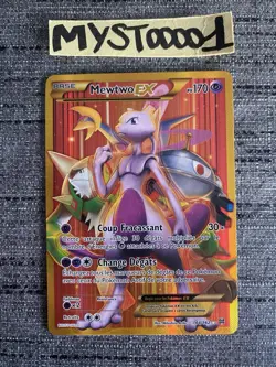 Carte Pokemon Mewtwo EX 164/162 Secrete Rare XY Impulsion Turbo Francais Occasi - Image 1