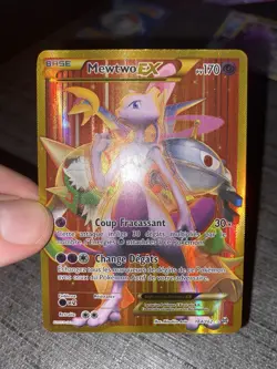 Carte Pokemon Mewtwo EX 164/162 Secrete Rare XY Impulsion Turbo Francais Occasi - Image 4