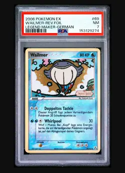 Pokemon Karte Wailmer 69/92 Holo EX Legend Maker Reverse Holo Stamp PSA 7 Pop 1 - Image 1