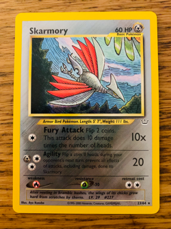 Skarmory (23/64) Rare Neo Revelation Set Pokemon Card! FREE P&P! - Image 2