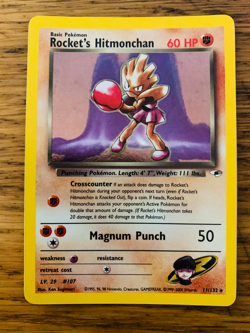 Rocket's Hitmonchan (11/132) Holo Gym Heroes Pokemon Card! FREE P&P! - Image 1
