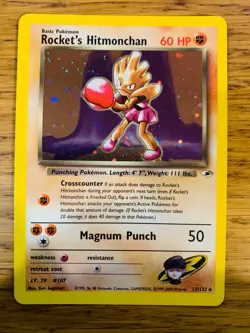 Rocket's Hitmonchan (11/132) Holo Gym Heroes Pokemon Card! FREE P&P! - Image 2