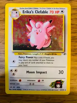 Erika's Clefable (3/132) Holo Gym Heroes Promo Pokemon Card! FREE P&P! - Image 1