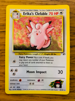 Erika's Clefable (3/132) Holo Gym Heroes Promo Pokemon Card! FREE P&P! - Image 4