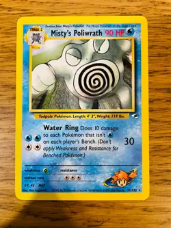 Misty's Poliwrath (31/132) Rare Gym Heroes Set Pokemon Card! FREE P&P! - Image 4